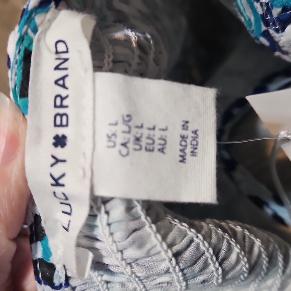 NWT Lucky Brand Tiered Ruffle Maxi Dress - Picture 11 of 13